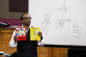 Cartooning Masterclass was conducted for Grades 5 and 9-1