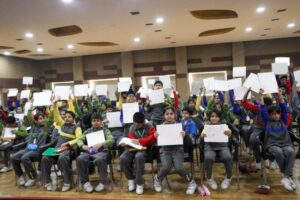 Cartooning Masterclass was conducted for Grades 5 and 9-5