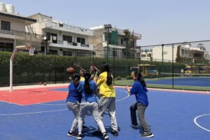 School Organised an intra-class basketball tournament for students from classes 10 and 12-2