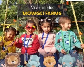 Students of the class Nursery visited the Mowgli farm Where they enjoyed