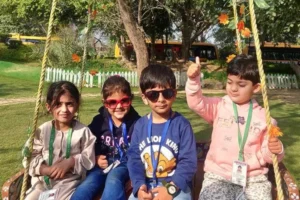 Students of the class Nursery visited the Mowgli farm Where they enjoyed-4