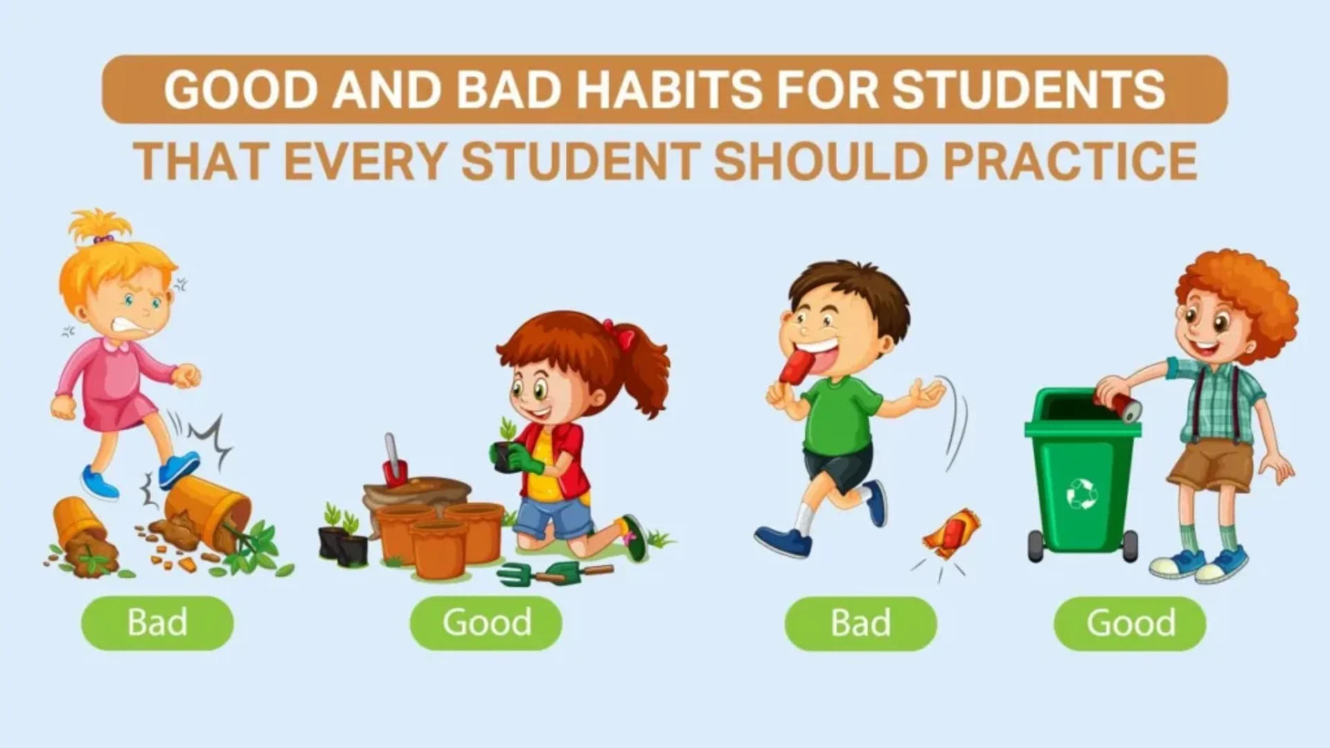 good and bad habits for students