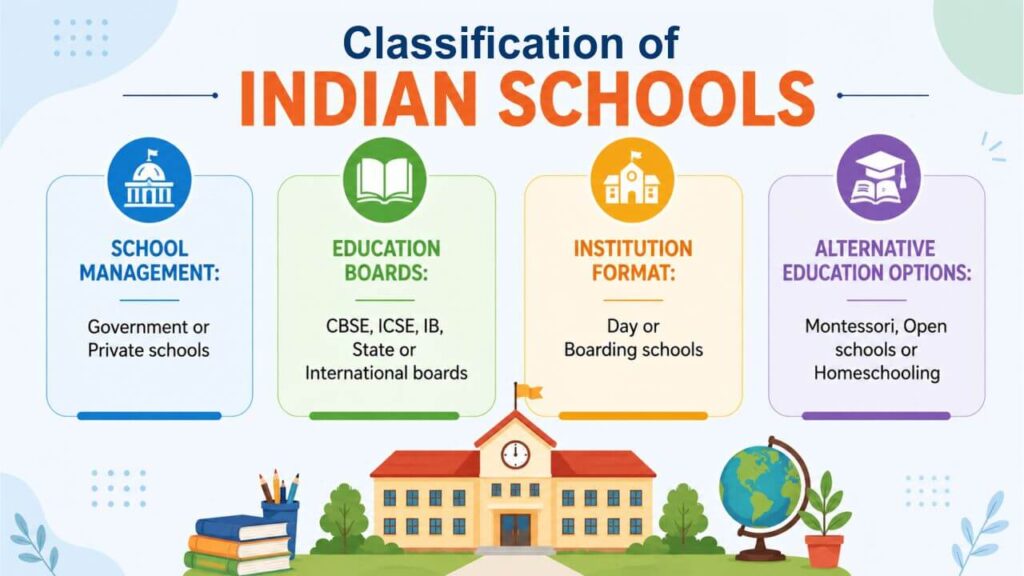 A Detailed School Admission Guide in Gurgaon for Parents classification of indian schools