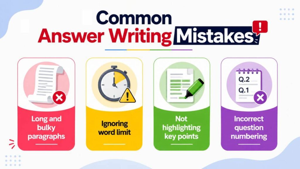 common answer writing mistakes