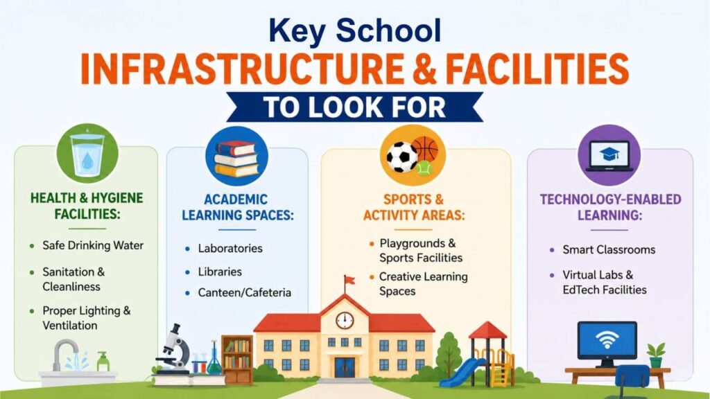A Detailed School Admission Guide in Gurgaon for Parents key school infrastructure & facilities to look for