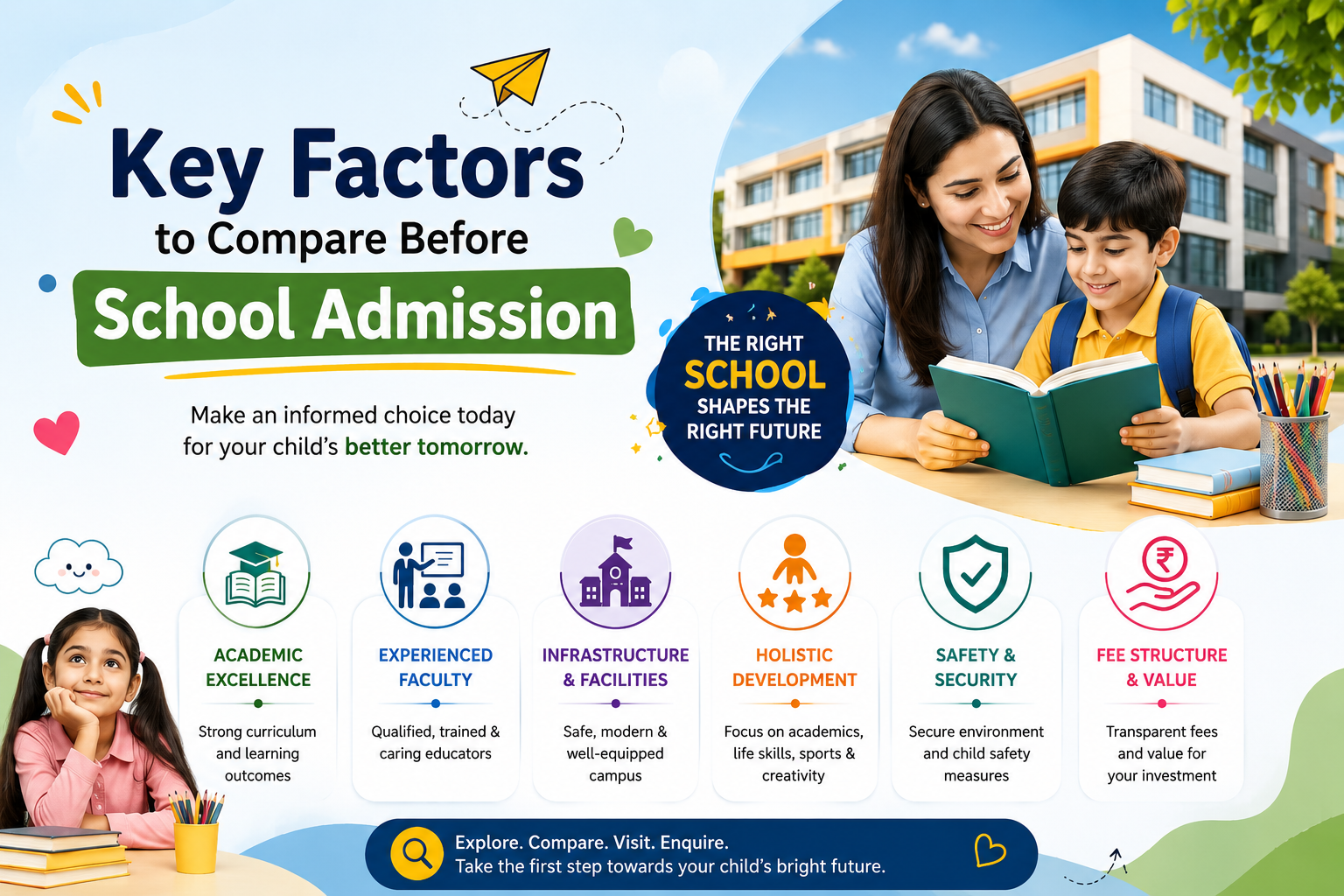 Read more about the article How to Compare Two Schools Before Taking Admission?